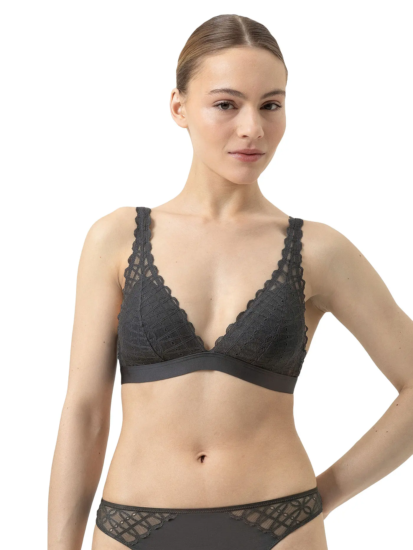 MEY | BH ohne Bügel POETRY TEMPTATION thunder grey | grau